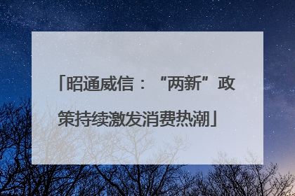 昭通威信：“两新”政策持续激发消费热潮