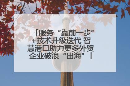 服务“靠前一步”+技术升级迭代 智慧港口助力更多外贸企业破浪“出海”