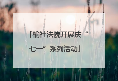 榆社法院开展庆“七一”系列活动