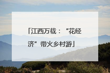 江西万载：“花经济”带火乡村游