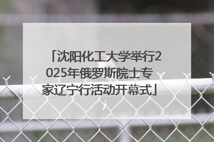沈阳化工大学举行2025年俄罗斯院士专家辽宁行活动开幕式