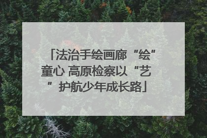 法治手绘画廊“绘”童心 高原检察以“艺”护航少年成长路