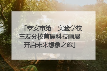 泰安市第一实验学校三友分校首届科技画展开启未来想象之旅