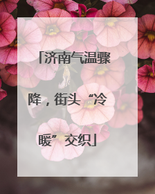 济南气温骤降，街头“冷暖”交织