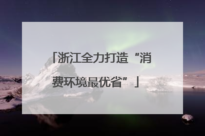 浙江全力打造“消费环境最优省”