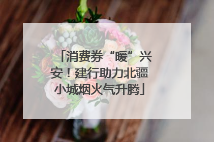 消费券“暖”兴安！建行助力北疆小城烟火气升腾