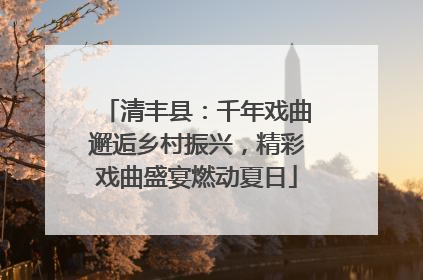 清丰县：千年戏曲邂逅乡村振兴，精彩戏曲盛宴燃动夏日
