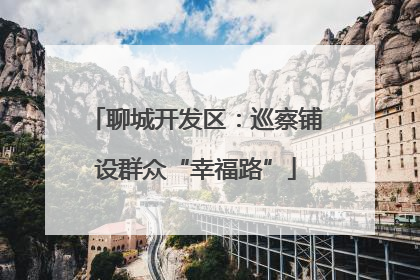 聊城开发区：巡察铺设群众“幸福路”
