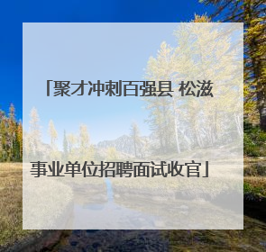聚才冲刺百强县 松滋事业单位招聘面试收官
