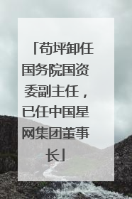 苟坪卸任国务院国资委副主任，已任中国星网集团董事长