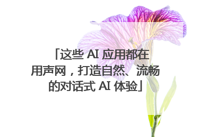 这些 AI 应用都在用声网，打造自然、流畅的对话式 AI 体验