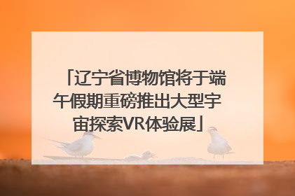 辽宁省博物馆将于端午假期重磅推出大型宇宙探索VR体验展