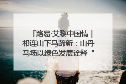 路易·艾黎中国情｜祁连山下马蹄新：山丹马场以绿色发展诠释“两山”理论实践