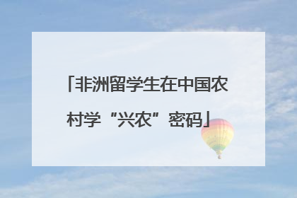 非洲留学生在中国农村学“兴农”密码
