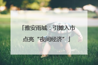 雅安雨城：引摊入市 点亮“夜间经济”