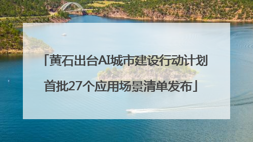 黄石出台AI城市建设行动计划 首批27个应用场景清单发布