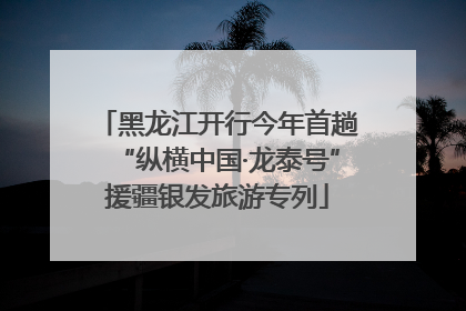 黑龙江开行今年首趟“纵横中国·龙泰号”援疆银发旅游专列