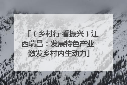 （乡村行·看振兴）江西瑞昌：发展特色产业 激发乡村内生动力