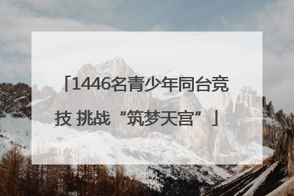 1446名青少年同台竞技 挑战“筑梦天宫”