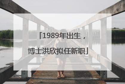 1989年出生，博士洪欣拟任新职