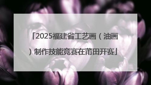 2025福建省工艺画（油画）制作技能竞赛在莆田开赛