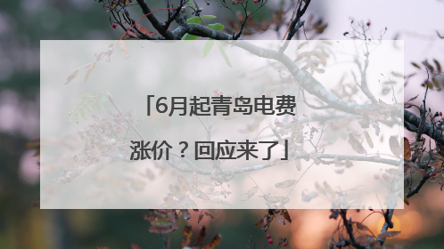 6月起青岛电费涨价？回应来了